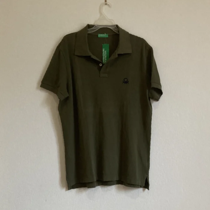 Ανδρικό Polo T-shirt UNITED COLORS OF BENETTON Πράσινο | amerikanika-thrift.com