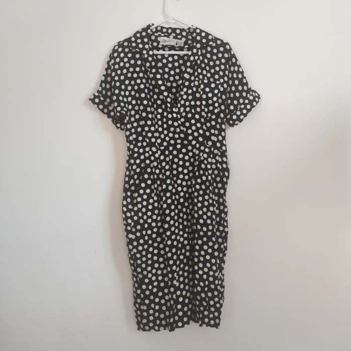 Dress | OLEG CASSINI Thrifted | Polka Dot