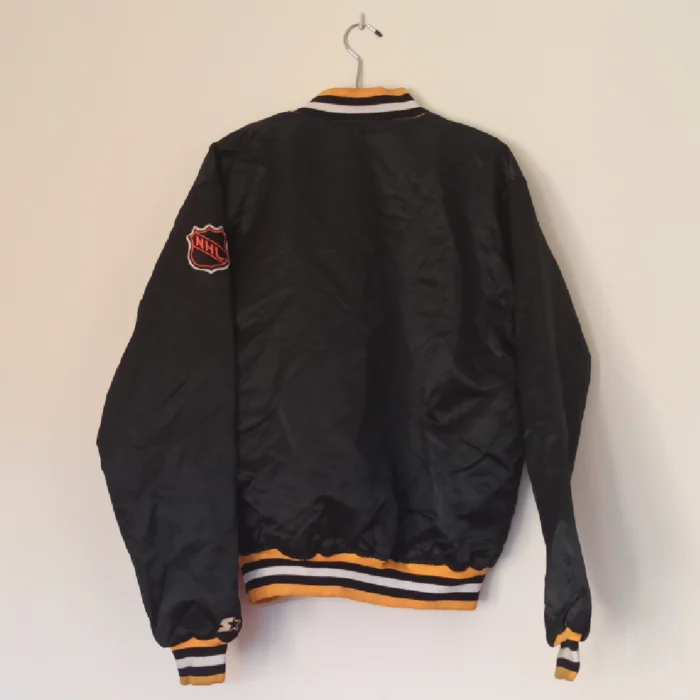 Men's Jacket | STARTER Thrifted | Boston Bruins Vintage Blue